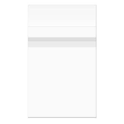 Sacchetto di plastica trasparente 22.2x28.3cm Premium con chiusura di protezione (100 pezzi) [PR811S]
