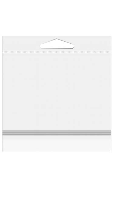 Sacchetti con foro di sospensione 21.4x21cm con chiusura di protezione (100 pezzi) [HB88PC]
