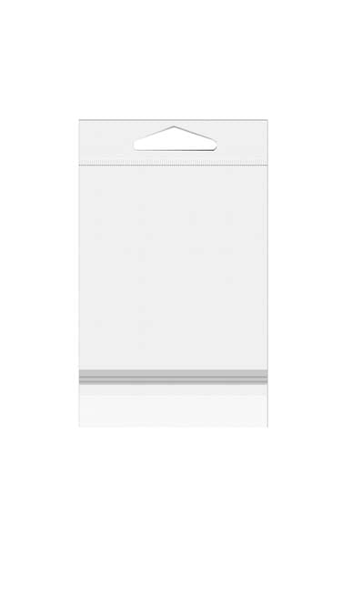 Sacchetti con foro di sospensione 9.7x13.2cm con chiusura di protezione (100 pezzi) [HB3X5PC]