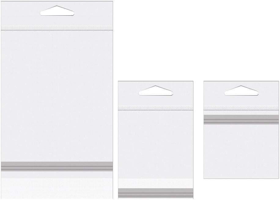 Sacchetti con foro di sospensione 31.1x30.8cm con chiusura di protezione (100 pezzi) [HB1212PC]