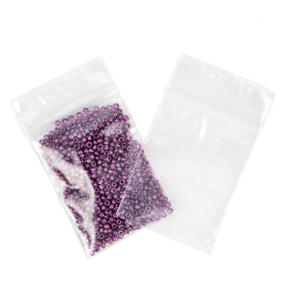 Sacchetto trasparente con chiusura a pressione 4.5x6cm PE 50 micron (100 pezzi) [2PE1H2]