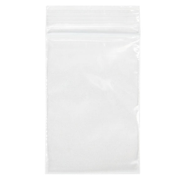 Sacchetto trasparente con chiusura a pressione 5x7.5cm PE 50 micron (100 pezzi) [2PE23]