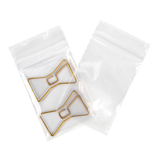 Sacchetto trasparente con chiusura a pressione 5x7.5cm PE 50 micron (100 pezzi) [2PE23]
