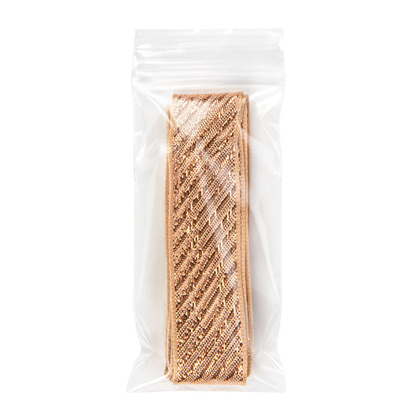 Sacchetto trasparente con chiusura a pressione 5x10cm PE 50 micron (100 pezzi) [2PE24]