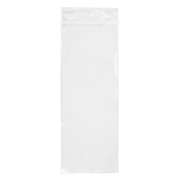 Sacchetto trasparente con chiusura a pressione 7.5x20.5cm PE 50 micron (100 pezzi) [2PE38]