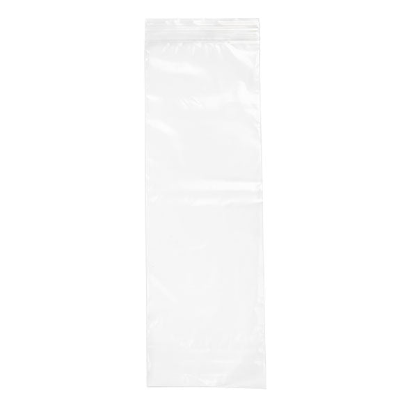 Sacchetto trasparente con chiusura a pressione 10x30.5cm PE 50 micron (100 pezzi) [2PE412]