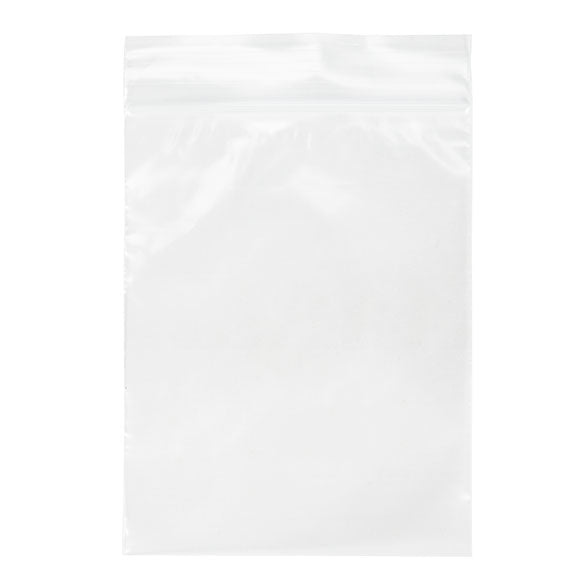 Sacchetto trasparente con chiusura a pressione 10x12.5cm PE 50 micron (100 pezzi) [2PE45]