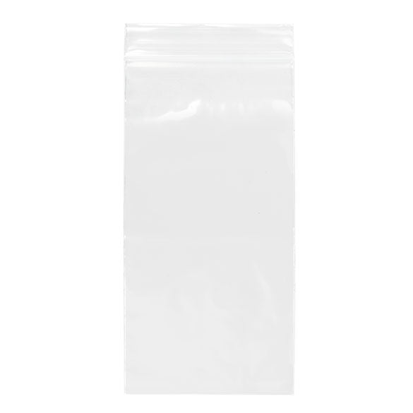 Sacchetto trasparente con chiusura a pressione 10x20.5cm PE 50 micron (100 pezzi) [2PE48]