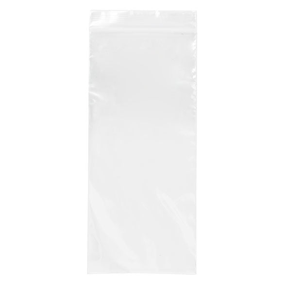 Sacchetto trasparente con chiusura a pressione 10x23cm PE 50 micron (100 pezzi) [2PE49]