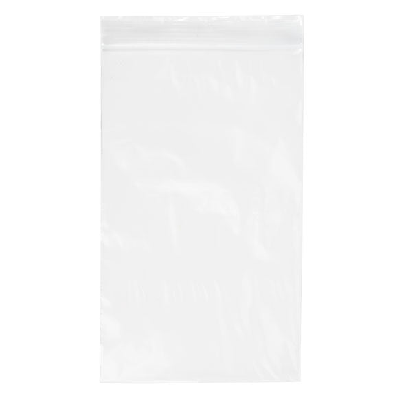 Sacchetto trasparente con chiusura a pressione 12.5x20.5cm PE 50 micron (100 pezzi) [2PE58]