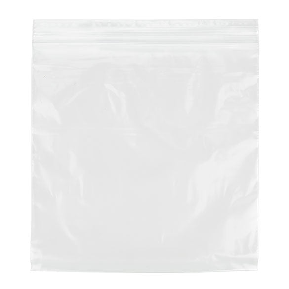 Sacchetto trasparente con chiusura a pressione 18x18cm PE 50 micron (100 pezzi) [2PE77]
