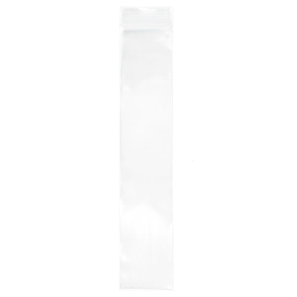 Sacchetto trasparente con chiusura a pressione 5x25.5cm PE 100 micron (100 pezzi) [4PE210]