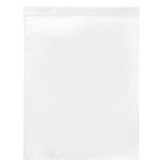 Sacchetto trasparente con chiusura a pressione 30.5x38cm PE 50 micron (100 pezzi) [2PE1215]