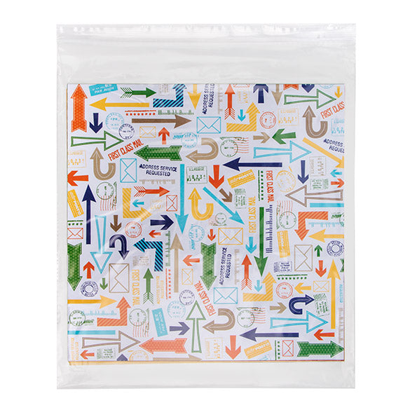 Sacchetto trasparente con chiusura a pressione 33x38cm PE 50 micron (100 pezzi) [2PE1315]