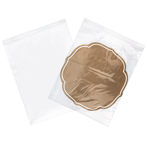 Sacchetto trasparente con chiusura a pressione 40,5x61cm PE 50 micron (25 pezzi) [2PE1624]