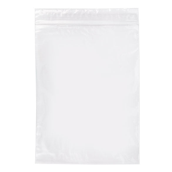 Sacchetto trasparente con chiusura a pressione 15x20.5cm PE 50 micron (100 pezzi) [2PE68]