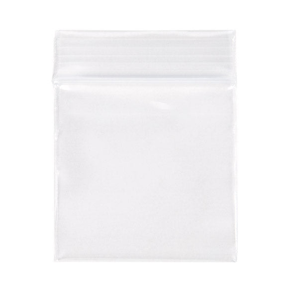 Sacchetto trasparente con chiusura a pressione 5x5cm PE 100 micron (100 pezzi) [4PE22]