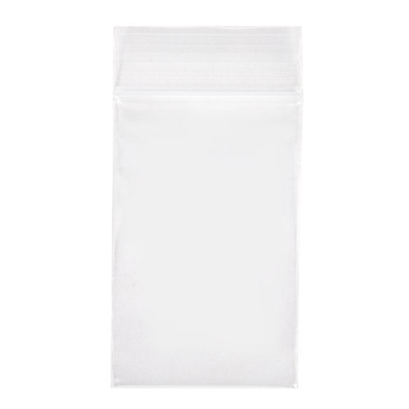 Sacchetto trasparente con chiusura a pressione 5x7.5cm PE 100 micron (100 pezzi) [4PE23]