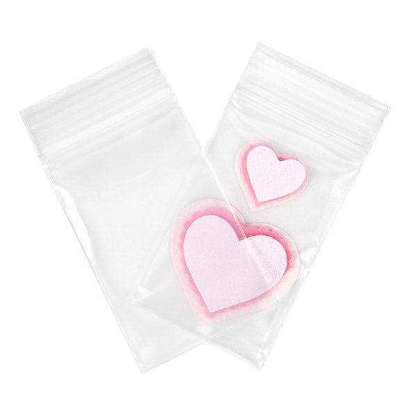 Sacchetto trasparente con chiusura a pressione 5x7.5cm PE 100 micron (100 pezzi) [4PE23]