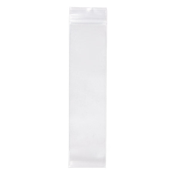Sacchetto trasparente con chiusura a pressione 5x20.5cm PE 100 micron (100 pezzi) [4PE28]