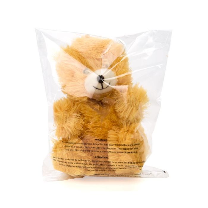 Sacchetti di plastica trasparenti con avviso di soffocamento 15.2x22.9cm richiudibili (100 pezzi) [PFW169]