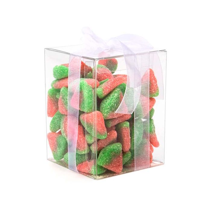 Scatole trasparenti 7.6x7.6x10.2cm trasparente con fondo pop up (25 pezzi) [PLB102]