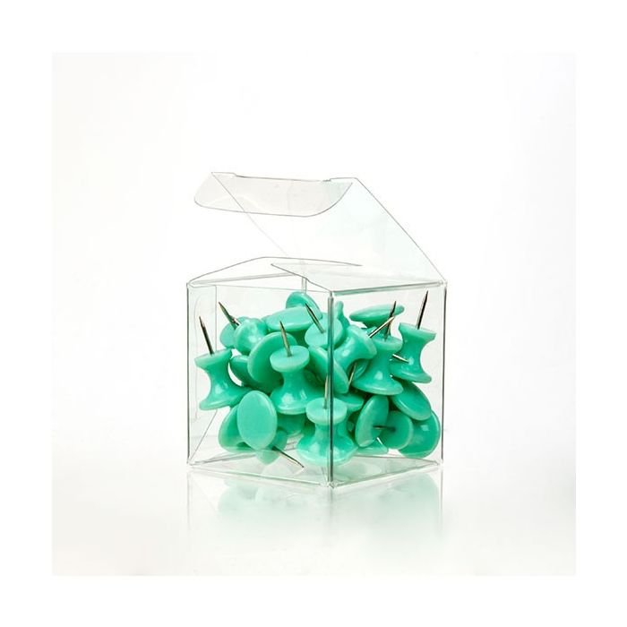 Scatole trasparenti 5.1x5.1x5.1cm con fondo pop up (25 pezzi) [PLB104]