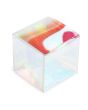 Scatole 5,1x5,1x5,1 cm met con fondo pop up Iridescent (25 pezzi) [PLB104I]