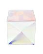 Scatole 5,1x5,1x5,1 cm met con fondo pop up Iridescent (25 pezzi) [PLB104I]
