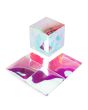 Scatole 8,9x8,9x8,9 cm met con fondo pop up Iridescent (25 pezzi) [PLB105I]