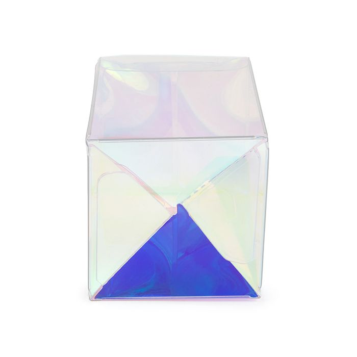 Scatole 5,1x5,1x7,6 cm met con fondo pop up Iridescent (25 pezzi) [PLB139I]