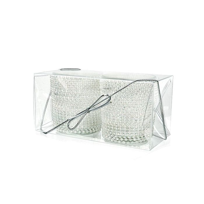 Scatole trasparenti 6.4x6.4x13.3cm fondo pop up (25 pezzi) [PLB141]