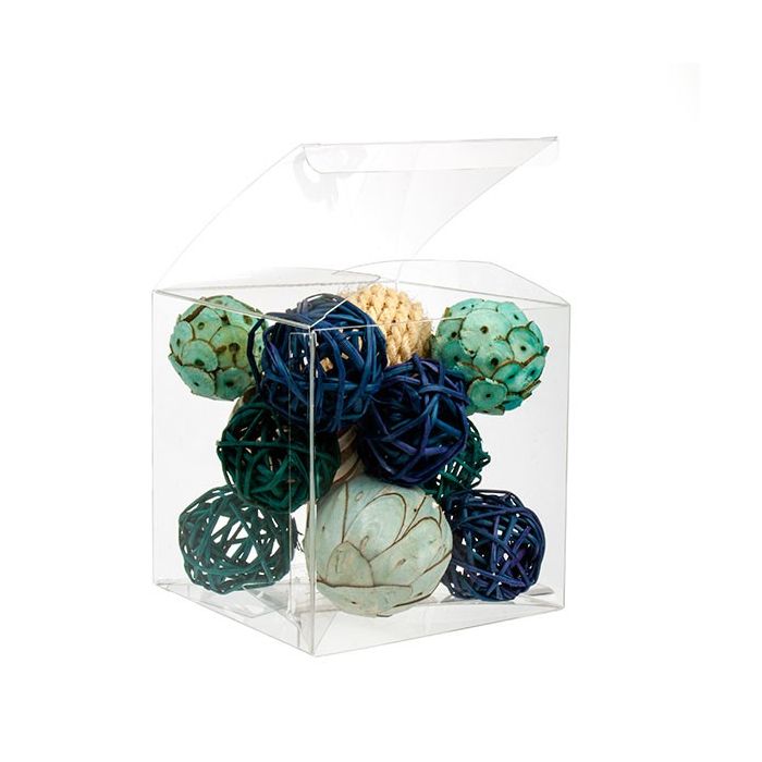 Scatole trasparenti 12.7x12.7x12.7cm con fondo pop up (25 pezzi) [PLB68]