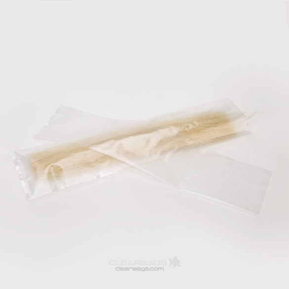 Sacchetto di plastica trasparente 7.6x30.5cm LDPE 40 microns (100 pezzi) [PE2312]