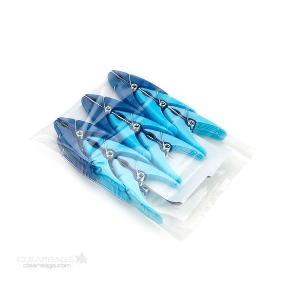 Sacchetto di plastica trasparente 15.2x20.3cm LDPE 100 microns (100 pezzi) [PE468]