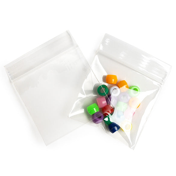 Sacchetto trasparente con chiusura a pressione 5x5cm PP 50 microns (100 pezzi) [ZC22]
