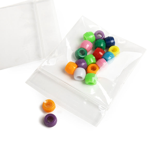 Sacchetto trasparente con chiusura a pressione 5x5cm PP 50 microns (100 pezzi) [ZC22]