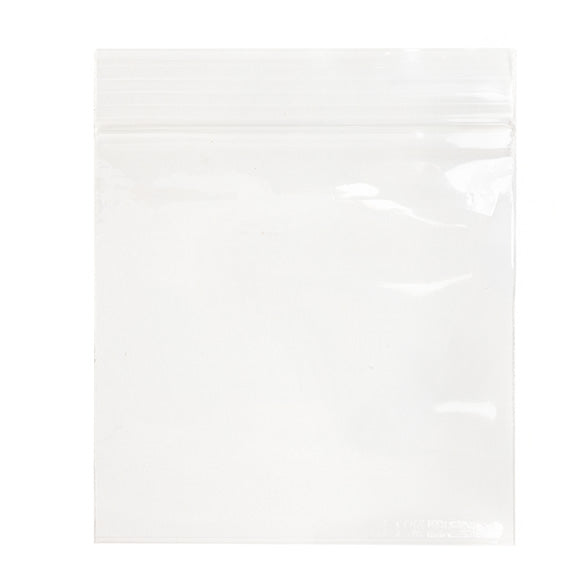 Sacchetto trasparente con chiusura a pressione 7.5x7.5 PP 50 microns (100 pezzi) [ZC33]
