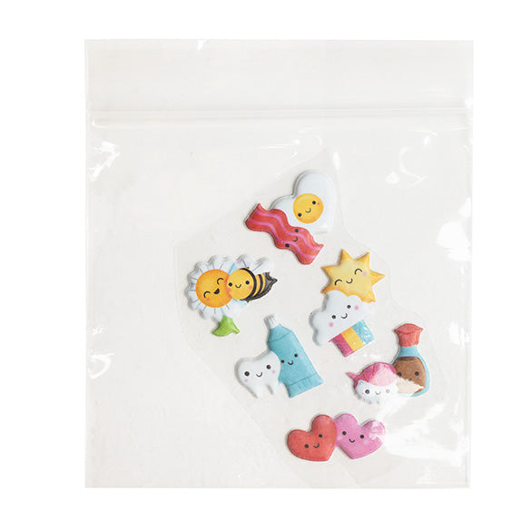 Sacchetto trasparente con chiusura a pressione 7.5x7.5 PP 50 microns (100 pezzi) [ZC33]