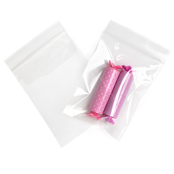 Sacchetto trasparente con chiusura a pressione 7.5x10cm PP 50 microns (100 pezzi) [ZC34]