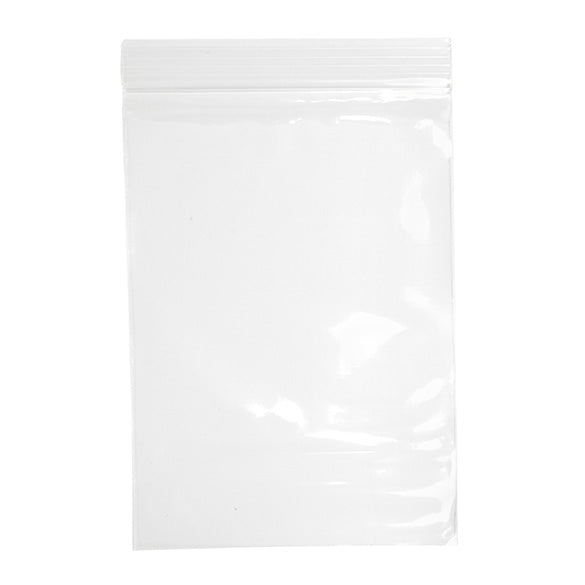 Sacchetto trasparente con chiusura a pressione 12.5x18cm PP 50 microns (100 pezzi) [ZC57]