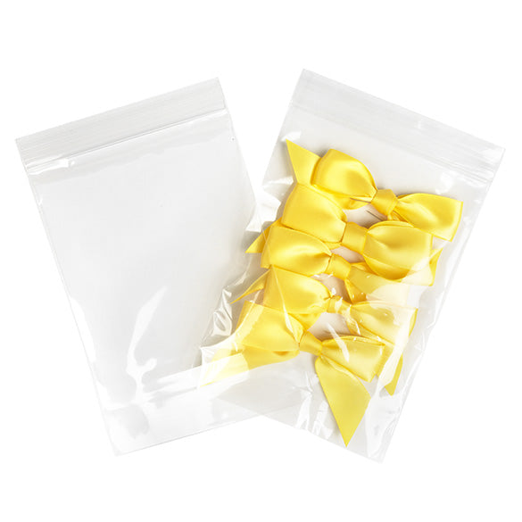 Sacchetto trasparente con chiusura a pressione 12.5x18cm PP 50 microns (100 pezzi) [ZC57]