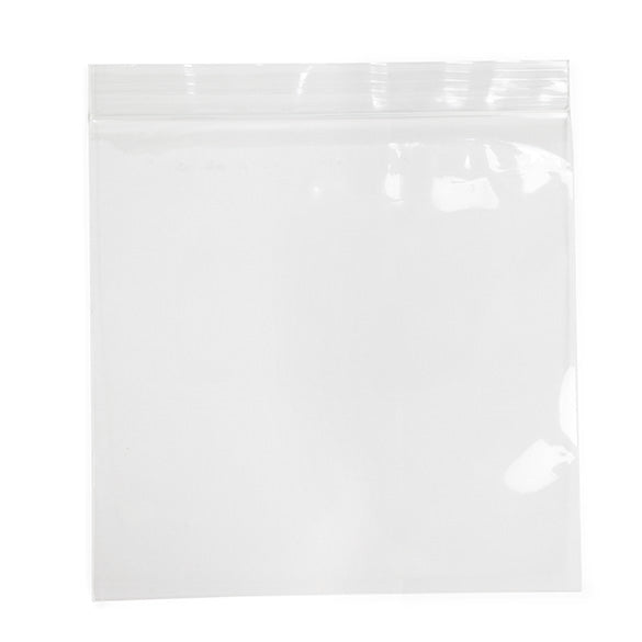 Sacchetto trasparente con chiusura a pressione 15x15cm PP 50 microns (100 pezzi) [ZC66]
