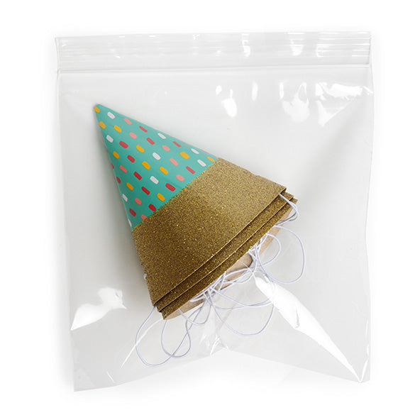 Sacchetto trasparente con chiusura a pressione 15x15cm PP 50 microns (100 pezzi) [ZC66]