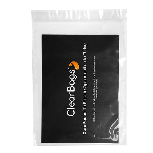 Sacchetto trasparente con chiusura a pressione 15x20cm PP 50 microns (100 pezzi) [ZC68]