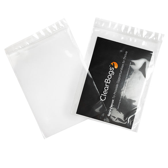 Sacchetto trasparente con chiusura a pressione 15x20cm PP 50 microns (100 pezzi) [ZC68]