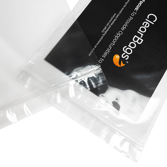 Sacchetto trasparente con chiusura a pressione 15x20cm PP 50 microns (100 pezzi) [ZC68]