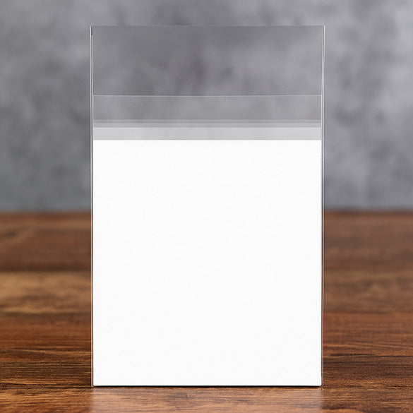 Sacchetto di plastica trasparente 8.5x13.1+3.8cm Premium con chiusura di protezione (100 pezzi) [PR3]