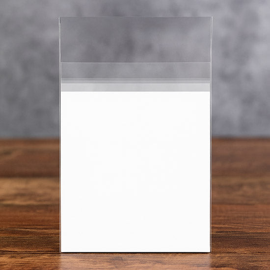 Sacchetto di plastica trasparente 8.5x13.1+3.8cm Premium con chiusura di protezione (100 pezzi) [PR3]