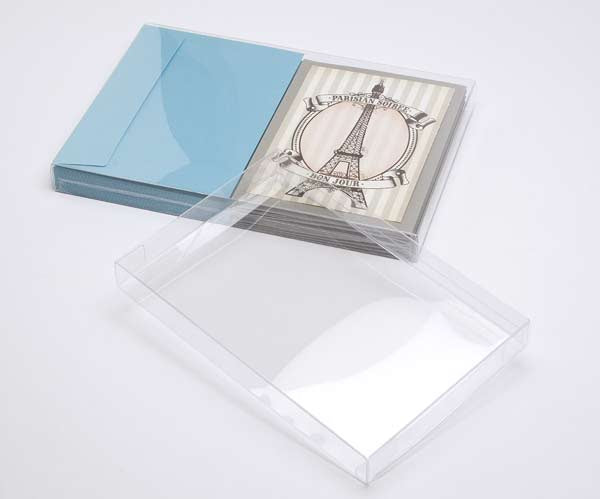 Scatole regalo 18.7x1.6x26.8cm trasparenti (25 pezzi) [FB183]